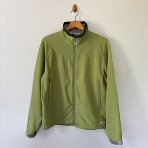 Cloudveil green full zip soft shell gorpcore lightweight fleece jacket women’s L